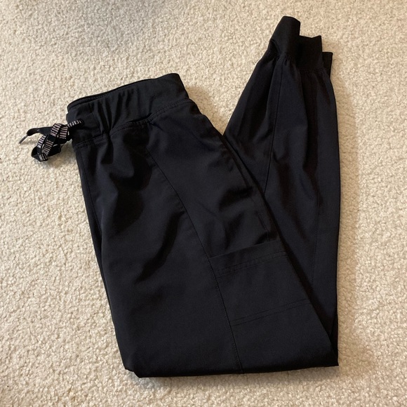 Med Couture Pants - Med Couture Black Jogger Scrub Pants